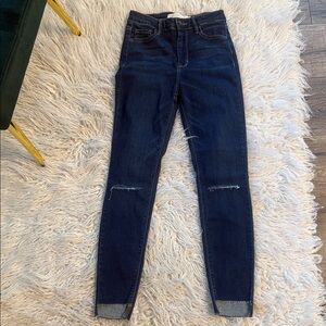 Dark Blue Skinny Jeans for Women